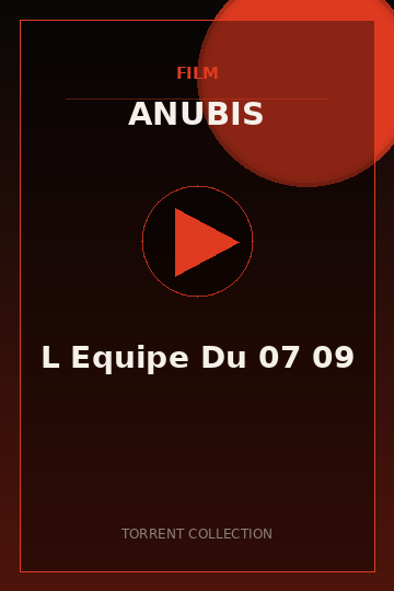 L Equipe Du 07 09