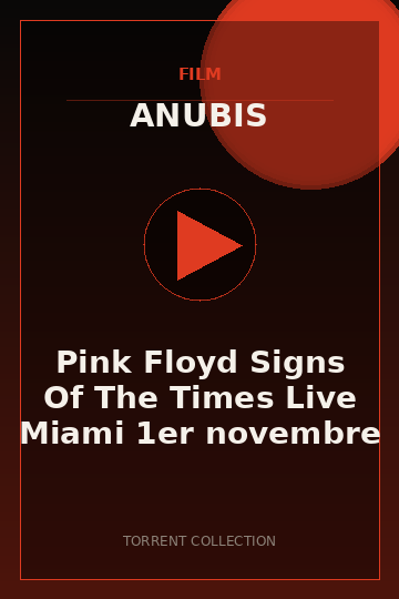 Pink Floyd Signs Of The Times Live Miami 1er novembre