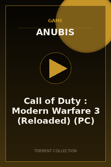 Call of Duty : Modern Warfare 3 (Reloaded) (PC)