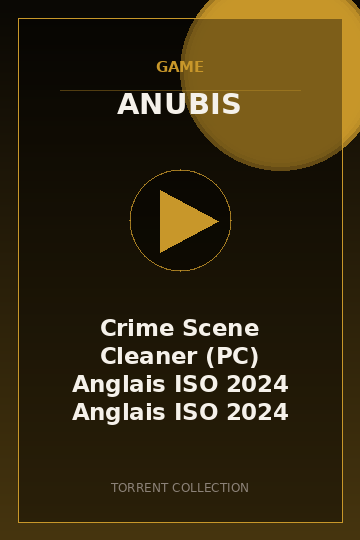 Crime Scene Cleaner (PC) Anglais ISO 2024 Anglais ISO 2024