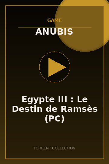 Egypte III : Le Destin de Ramsès (PC)