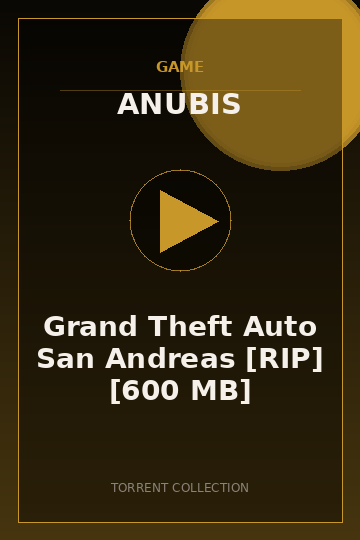 Grand Theft Auto San Andreas [RIP] [600 MB]