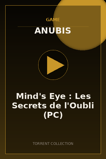 Mind's Eye : Les Secrets de l'Oubli (PC)