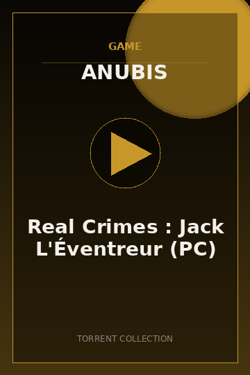 Real Crimes : Jack L'Éventreur (PC)