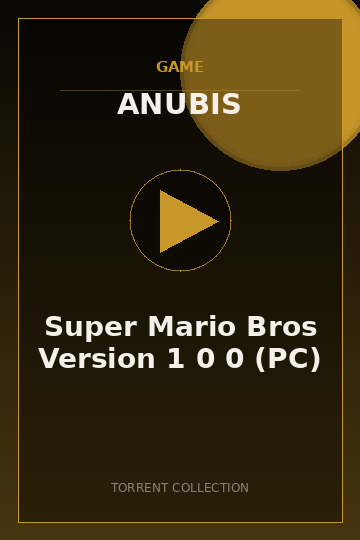 Super Mario Bros Version 1 0 0 (PC)