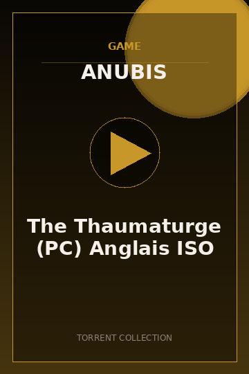 The Thaumaturge (PC) Anglais ISO