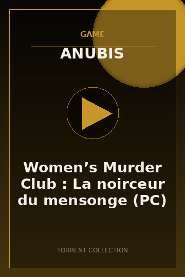 Women’s Murder Club : La noirceur du mensonge (PC)