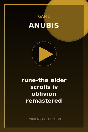 rune-the elder scrolls iv oblivion remastered