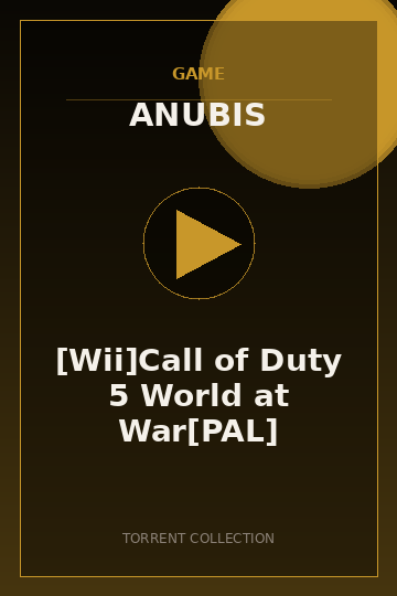 [Wii]Call of Duty 5 World at War[PAL]