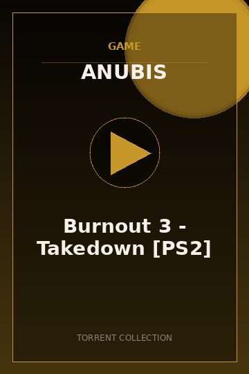 Burnout 3 - Takedown [PS2]