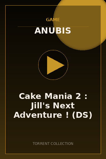 Cake Mania 2 : Jill's Next Adventure ! (DS)