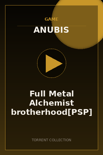Full Metal Alchemist brotherhood[PSP]