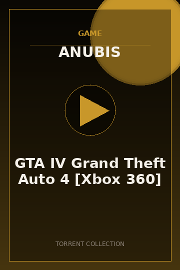 GTA IV Grand Theft Auto 4 [Xbox 360]
