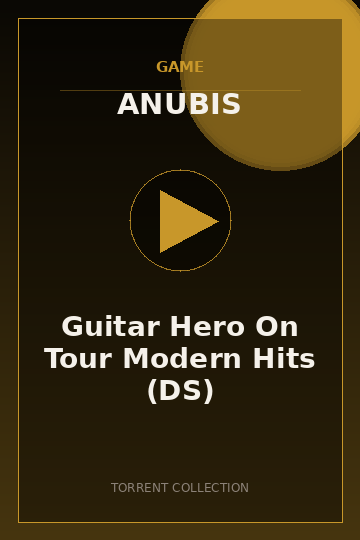 Guitar Hero On Tour Modern Hits (DS)