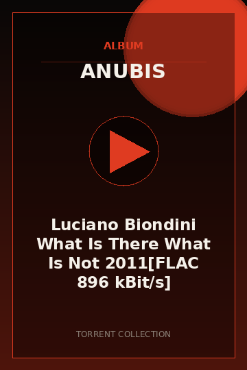 Luciano Biondini What Is There What Is Not 2011[FLAC 896 kBit/s]-NOTAG