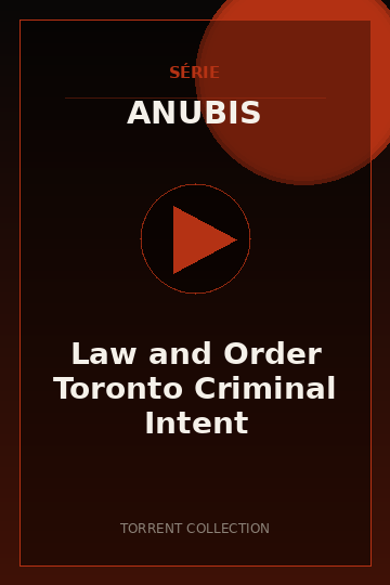 Law and Order Toronto Criminal Intent